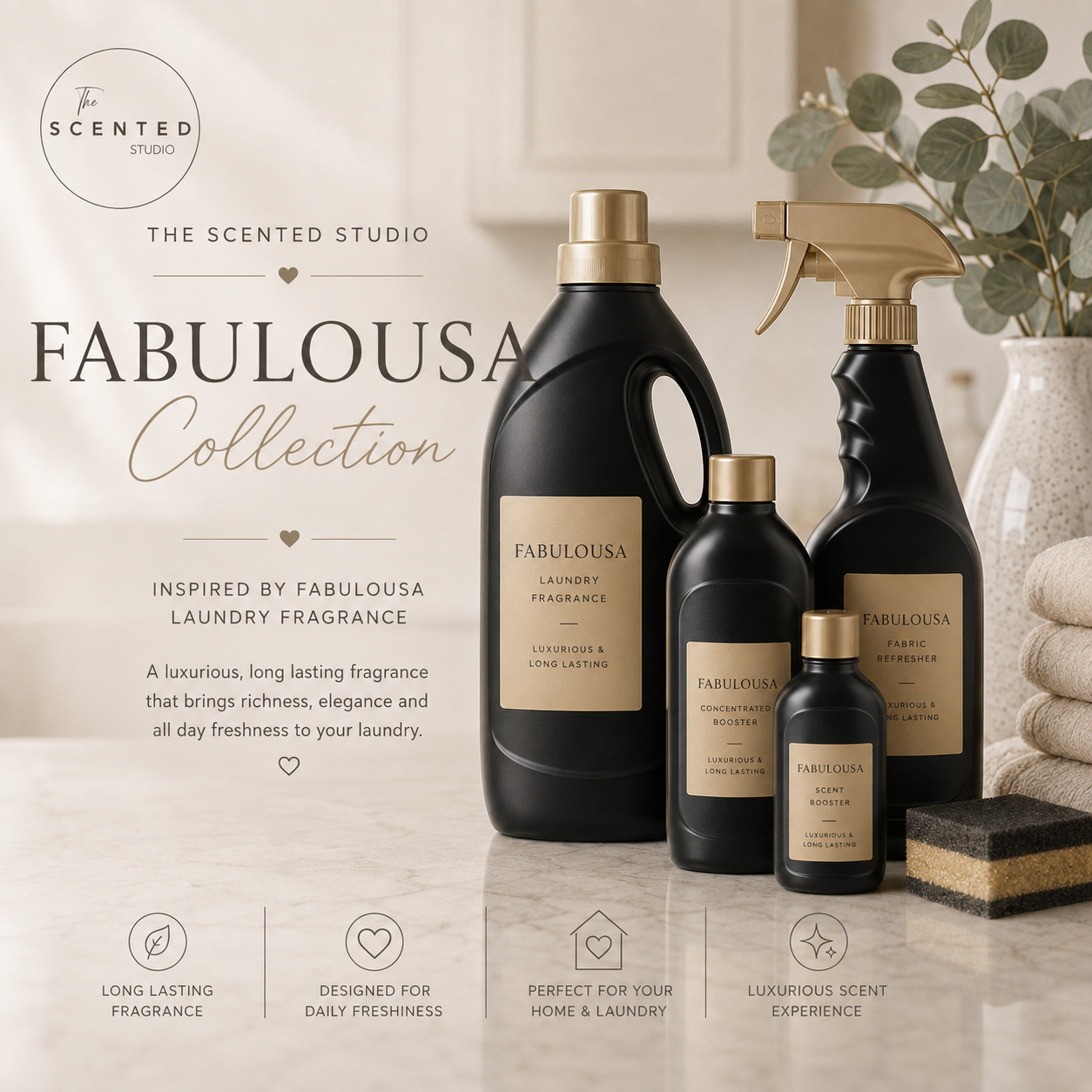 "Fabulosa inspired collection image – strong clean fresh home fragrance wax melts – The Scented Studio"