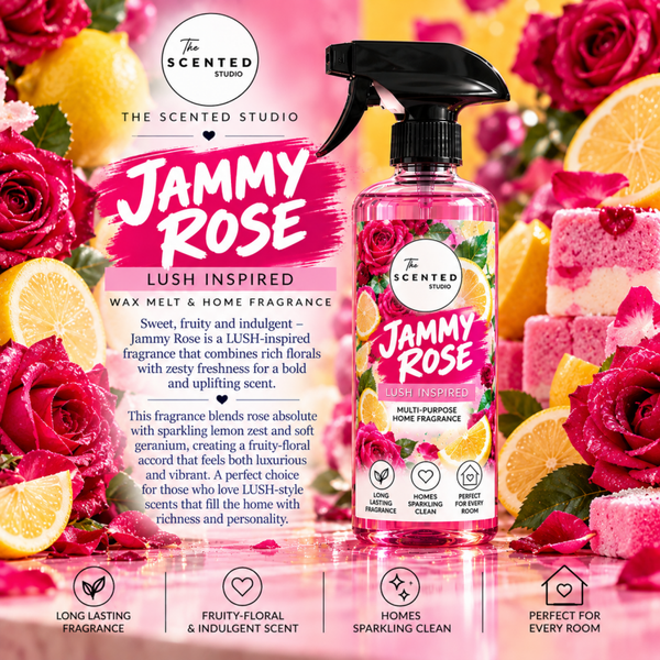 Jammy Rose Wax Melt – LUSH Inspired Fruity Floral Scent