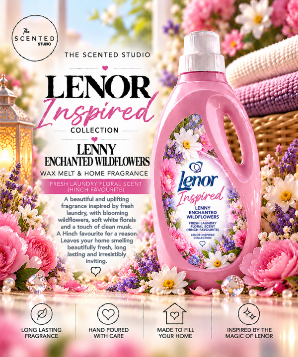 Lenny Enchanted Wildflowers Wax Melt & Home Fragrance – Fresh Laundry Floral Scent (Hinch Favourite)