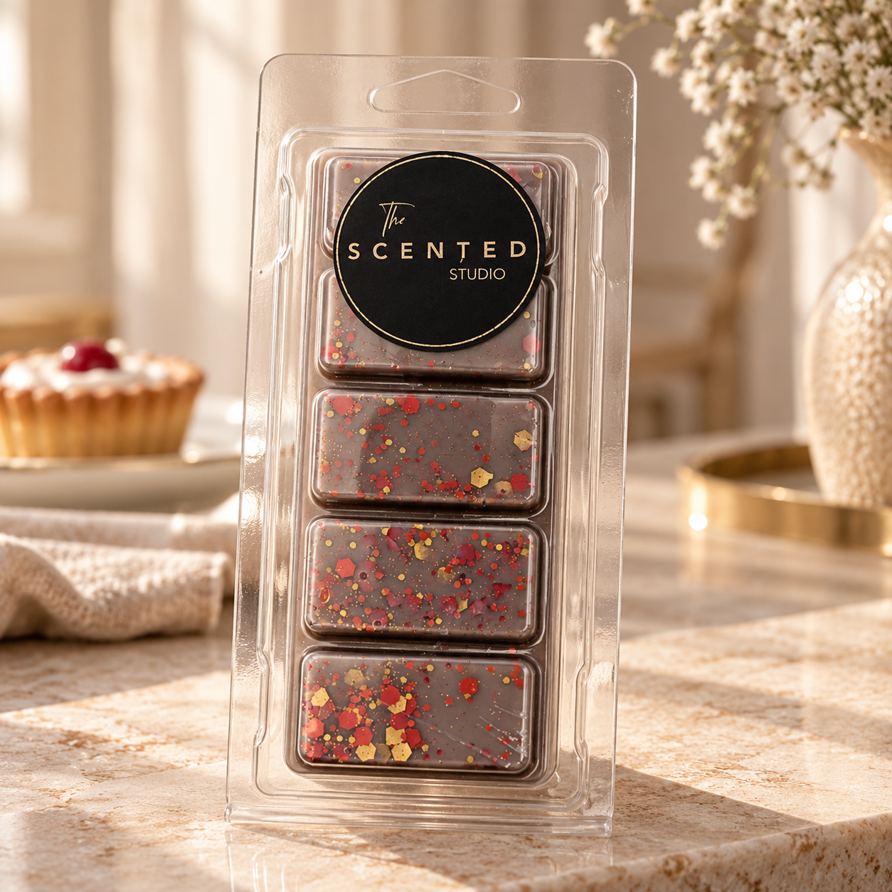 Bakewell Tart Wax Melt & Home Fragrance – Cherry, Almond & Vanilla Cake Dessert Scent