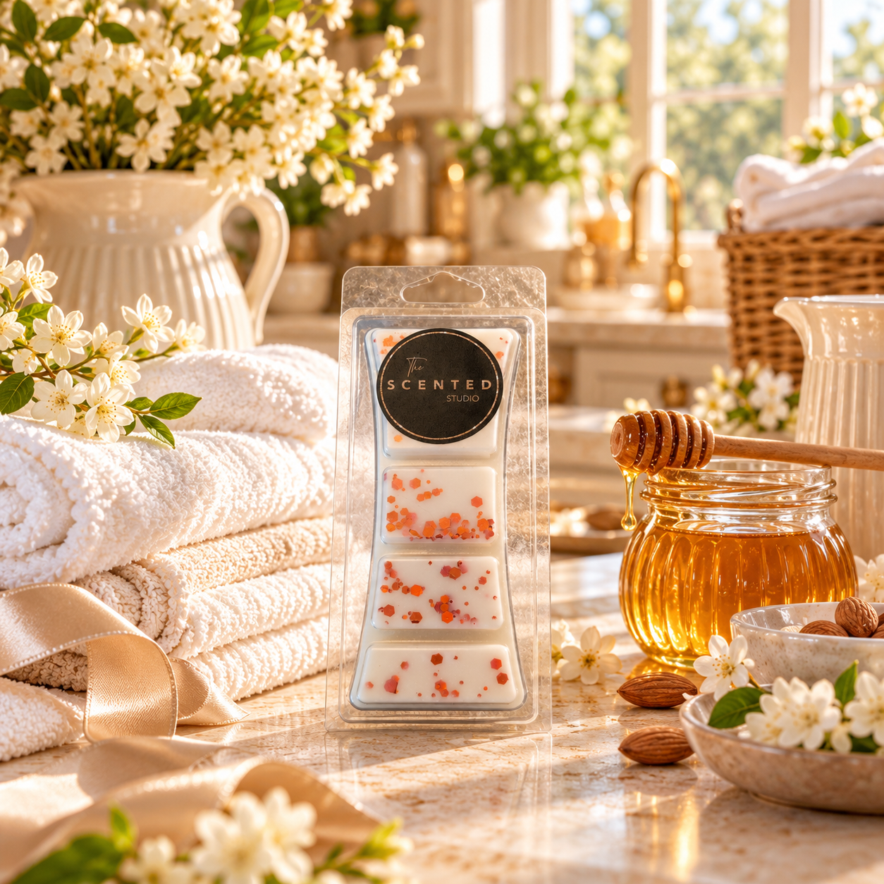 Caring Freshness & Golden Honey Wax Melt – Fairy Inspired Laundry Scent Booster Blend
