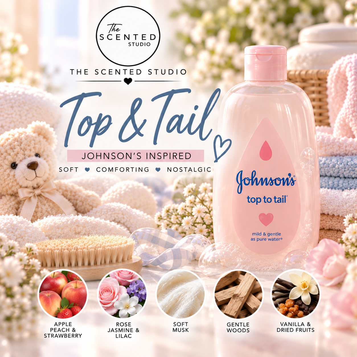 Top & tail Johnson's Inspired