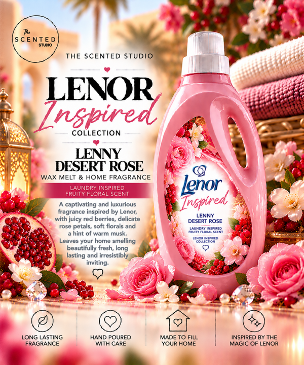 Lenny Desert Rose Wax Melt & Home Fragrance – Laundry Inspired Fruity Floral Scent