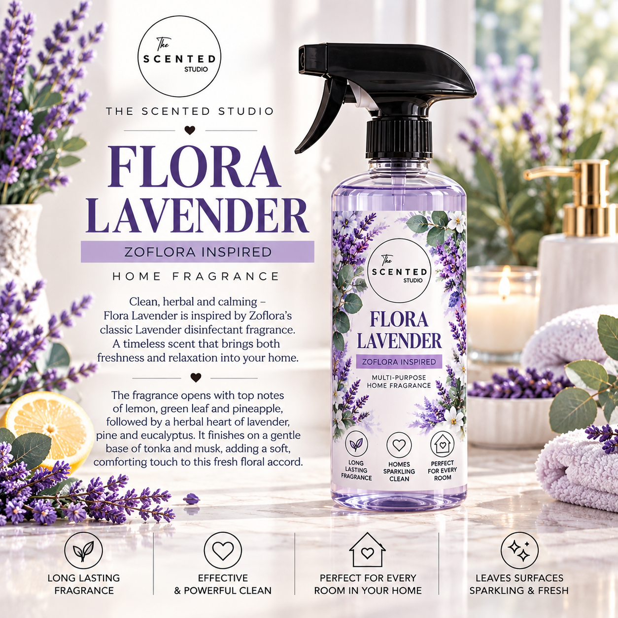 Flora Lavender Wax Melt – Zoflora Inspired Lavender Fragrance