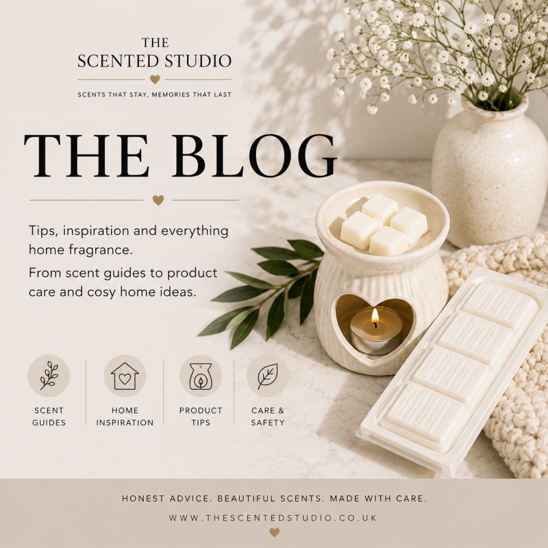 The Scented Studio wax melt and home fragrance blog featuring scent guides, product tips, home fragrance inspiration and wax melt care