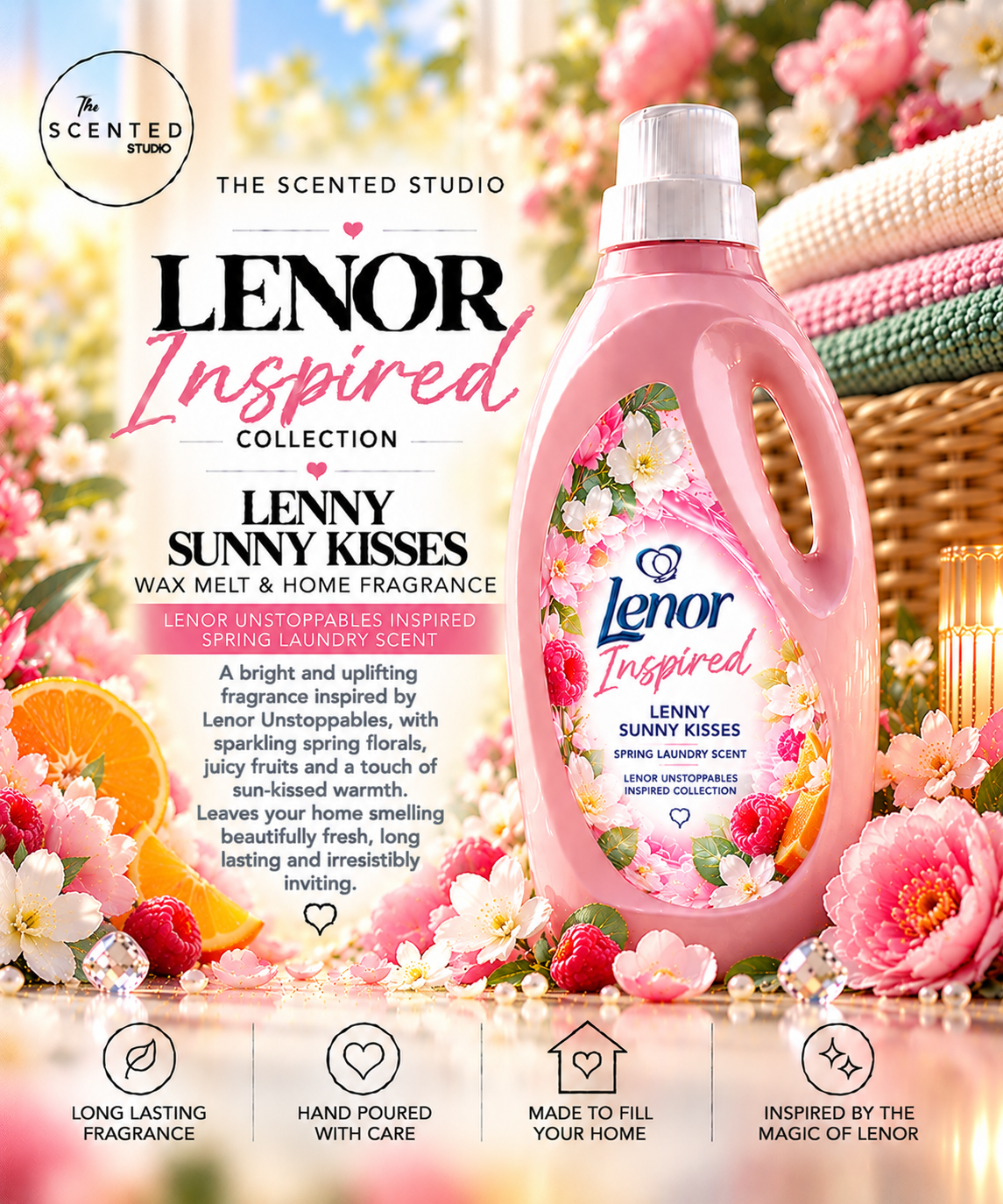 Lenny Sunny Kisses Wax Melt & Home Fragrance – Lenor Unstoppables Inspired Spring Laundry Scent