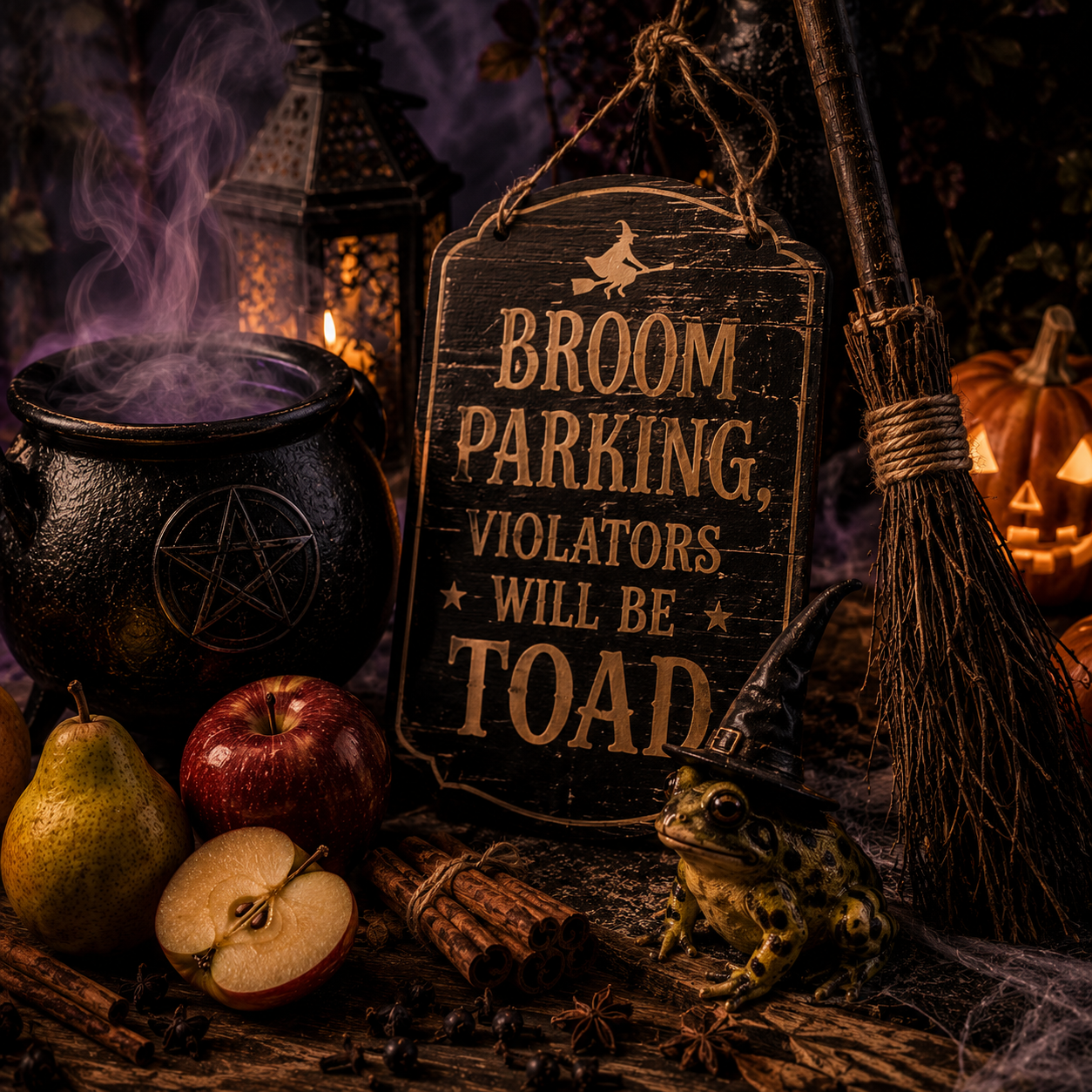 Broom Parking, Violators Will Be Toad – Halloween Wax Melt