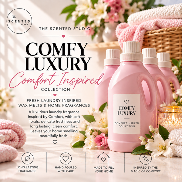 Comfy Luxury Wax Melt & Home Fragrance – Comfort Luxurious Inspired Laundry Scent