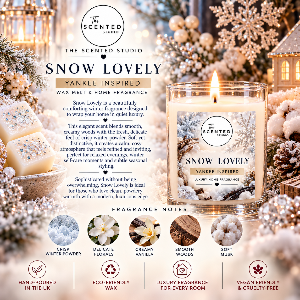Snow Lovely – (Yankee Inspired) Wax Melt