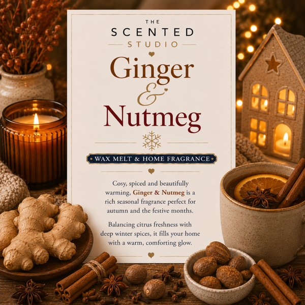 Ginger & Nutmeg – Citrus Spice & Warm Patchouli Winter Scent