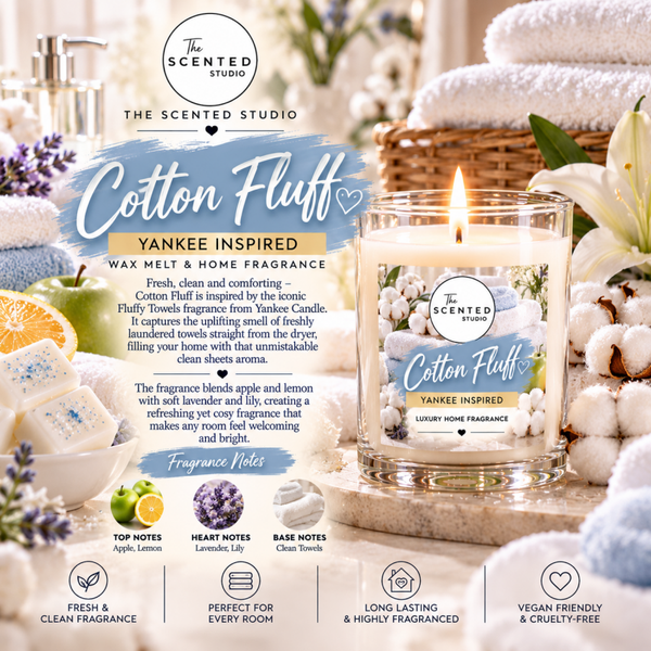 Cotton Fluff Wax Melt – Yankee Fluffy Towels Inspired Fragrance