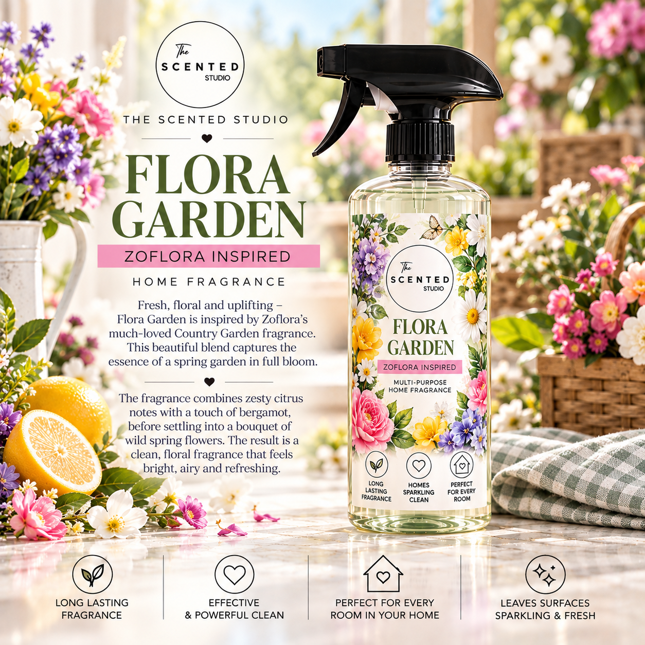 Flora Garden Wax Melt – Zoflora Country Garden Inspired Fragrance