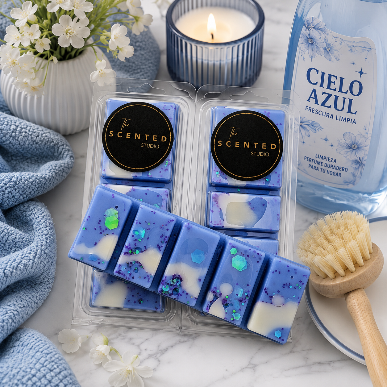 Cielo Azul Wax Melt – Spanish Cleaning Inspired Fragrance (Mayor Domo Dupe)