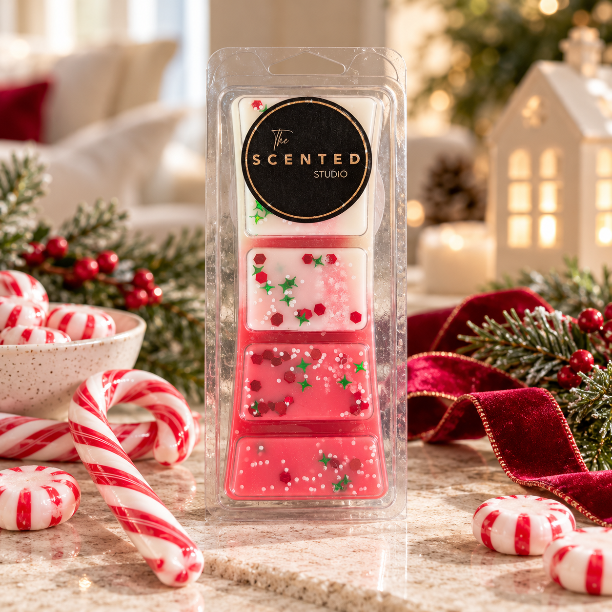 Candy Cane – Peppermint Christmas Wax Melts & Home Fragrance