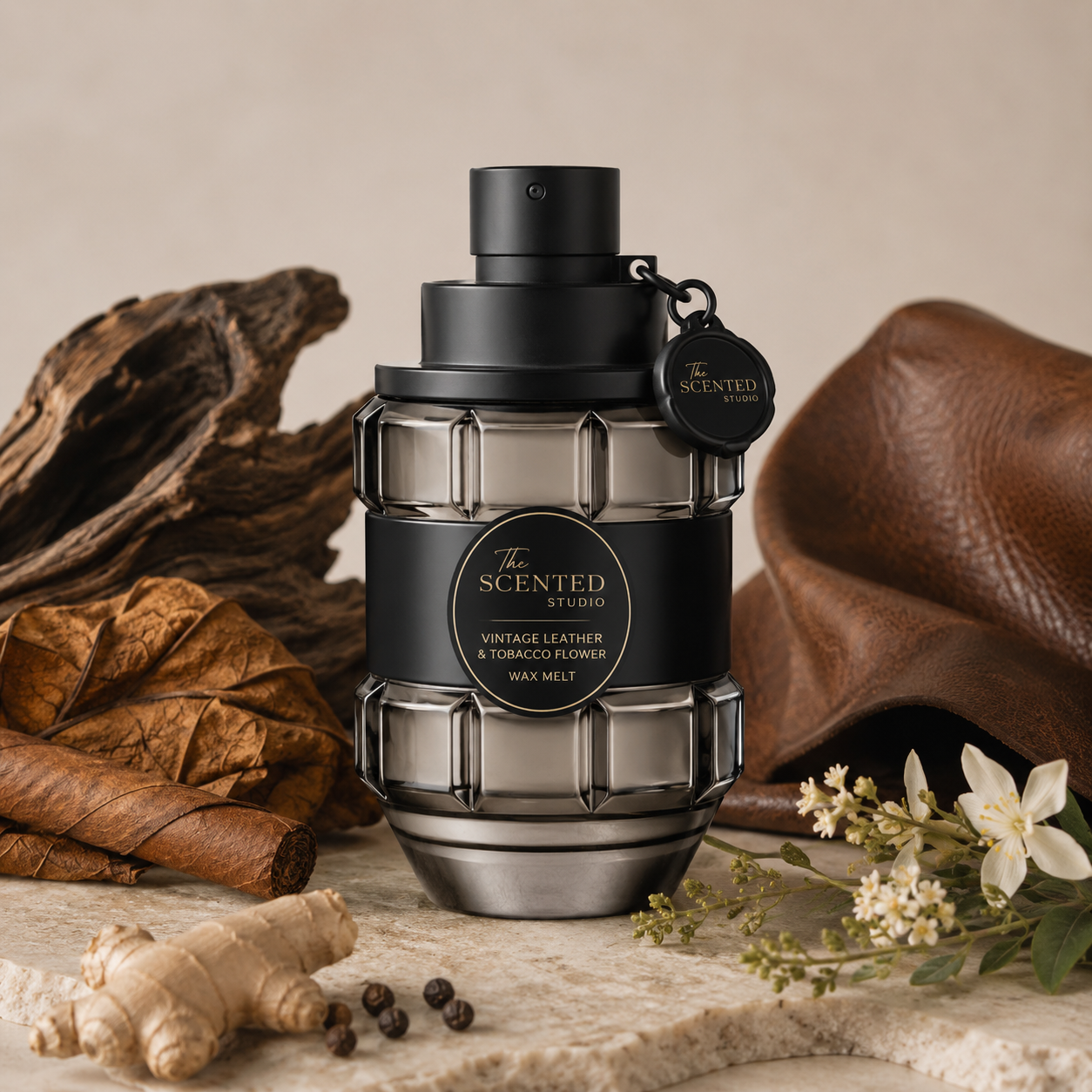 Vintage Leather & Tobacco Flower, Spice bomb Inspired Aftershave Scent