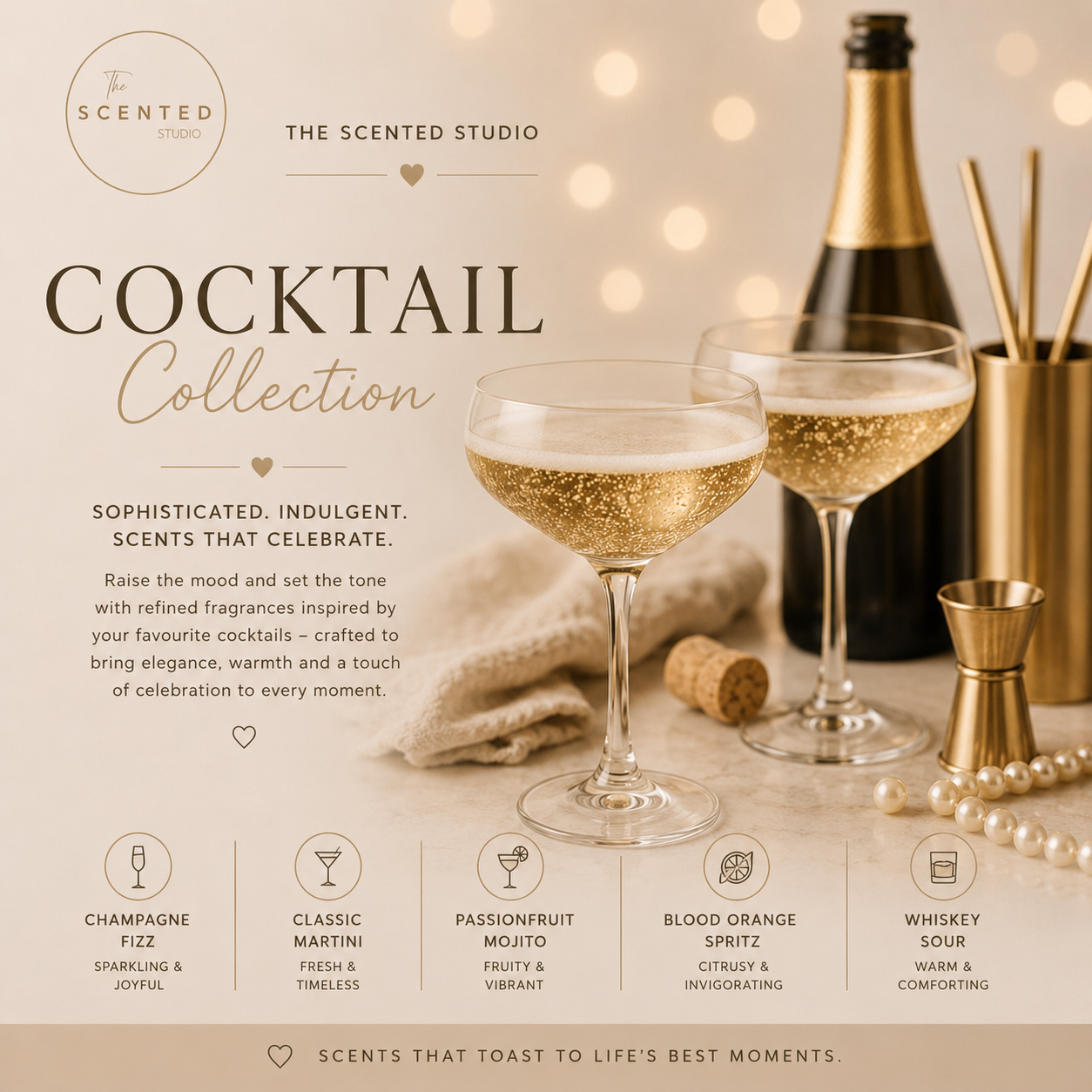 "Cocktail Collection image – tropical fruity cocktail scented wax melts – The Scented Studio"