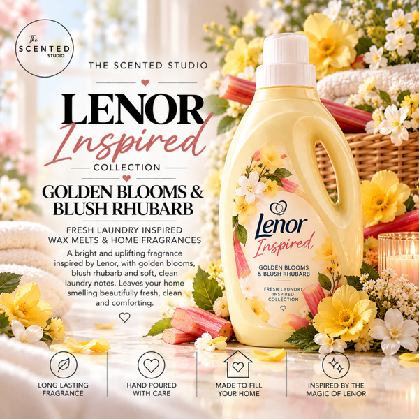 Lenny Golden Blooms & Blush Rhubarb Wax Melt & Home Fragrance – Laundry Inspired House Blend