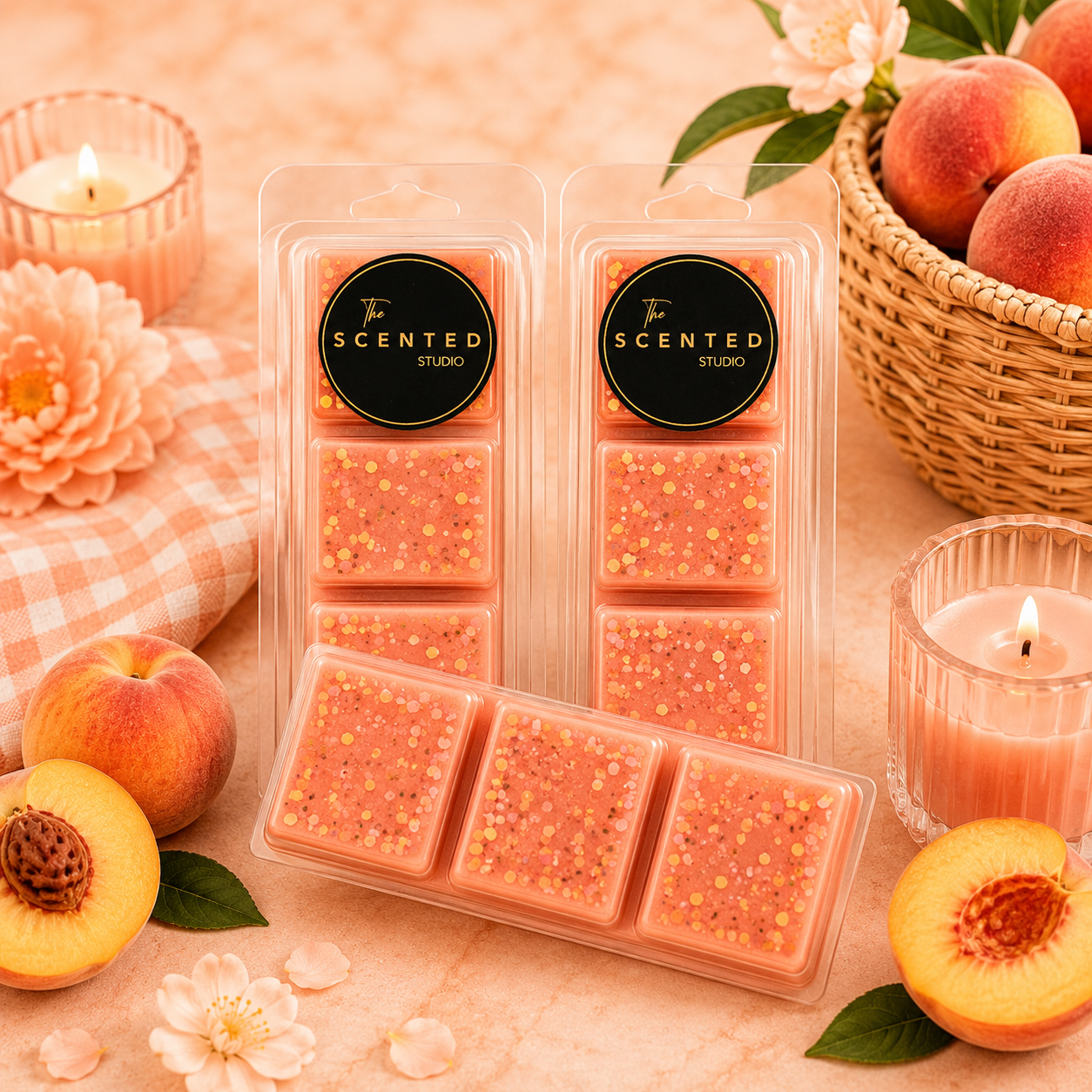 Fab Peachy Clean Wax Melt – Fabulosa Inspired Fruity Peach Fragrance