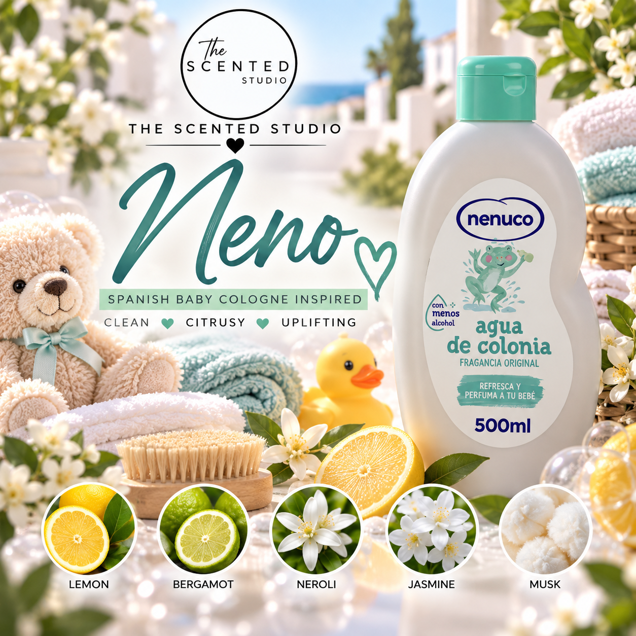 Neno Wax Melt – Spanish Baby Cologne Inspired Fresh Citrus Scent