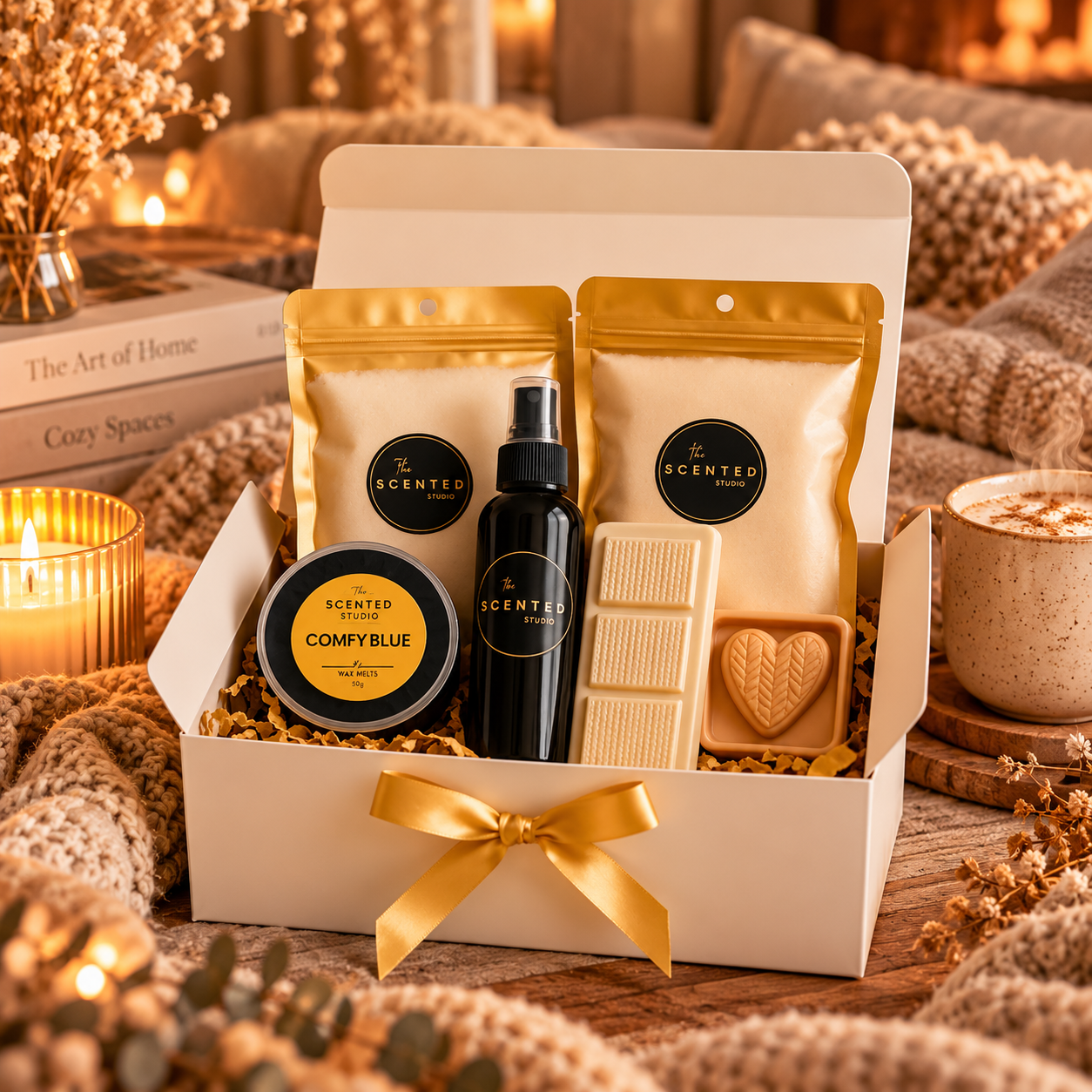 Home Comforts Gift Box – Cosy, Warm & Relaxing Home Fragrance