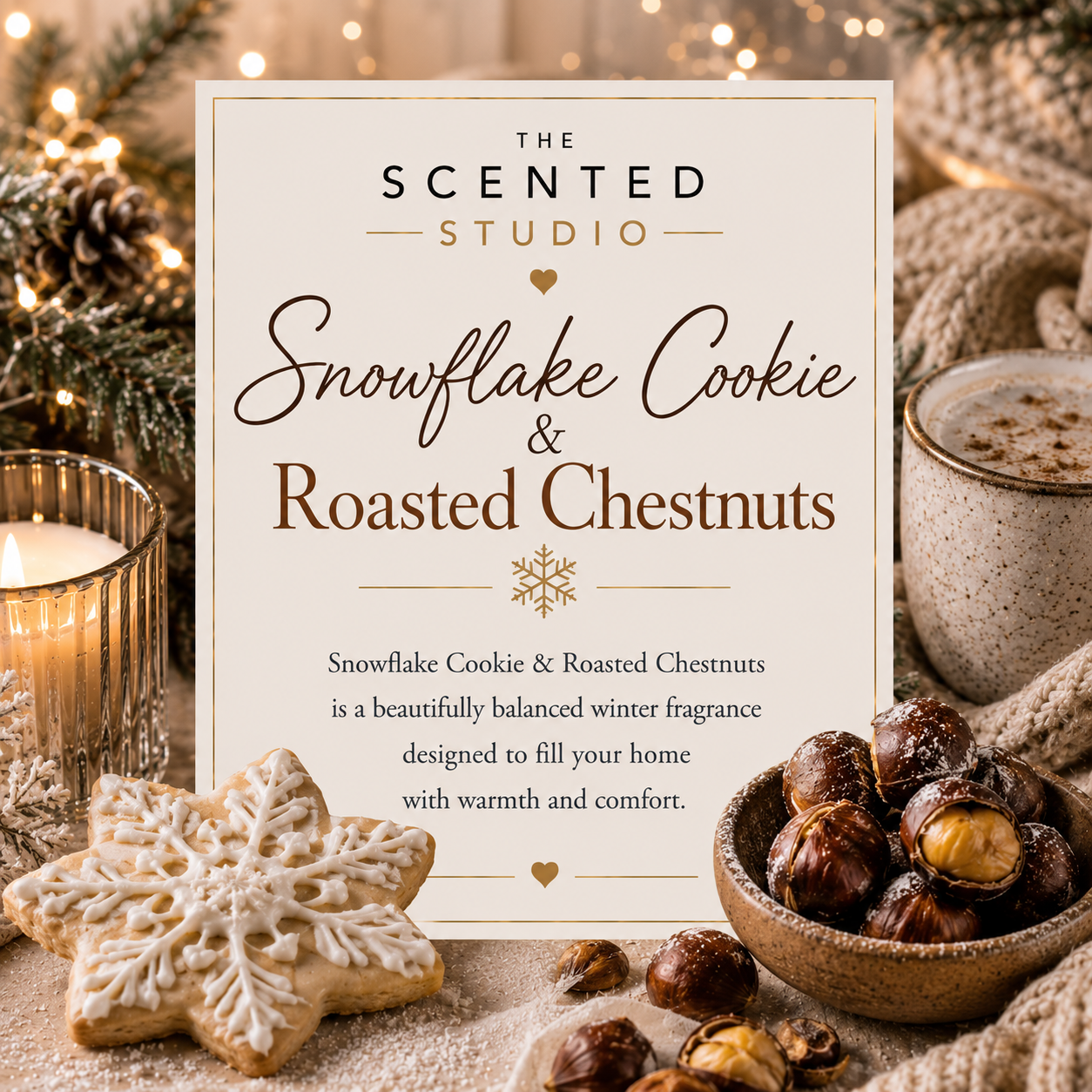 Snowflake Cookie & Roasted Chestnuts
