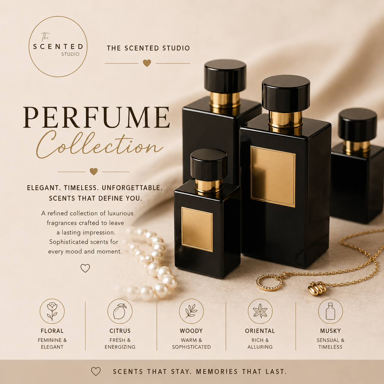 "Perfume Collection image – luxury perfume inspired wax melts and home fragrance – The Scented Studio"