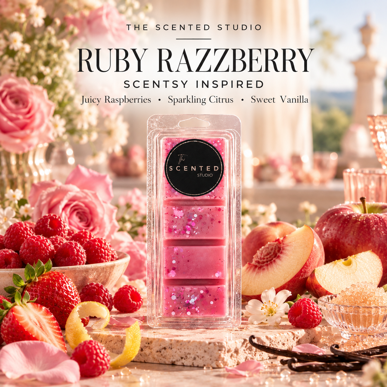 Ruby Razzberry Wax Melt – Scentsy Inspired Fruity Fragrance