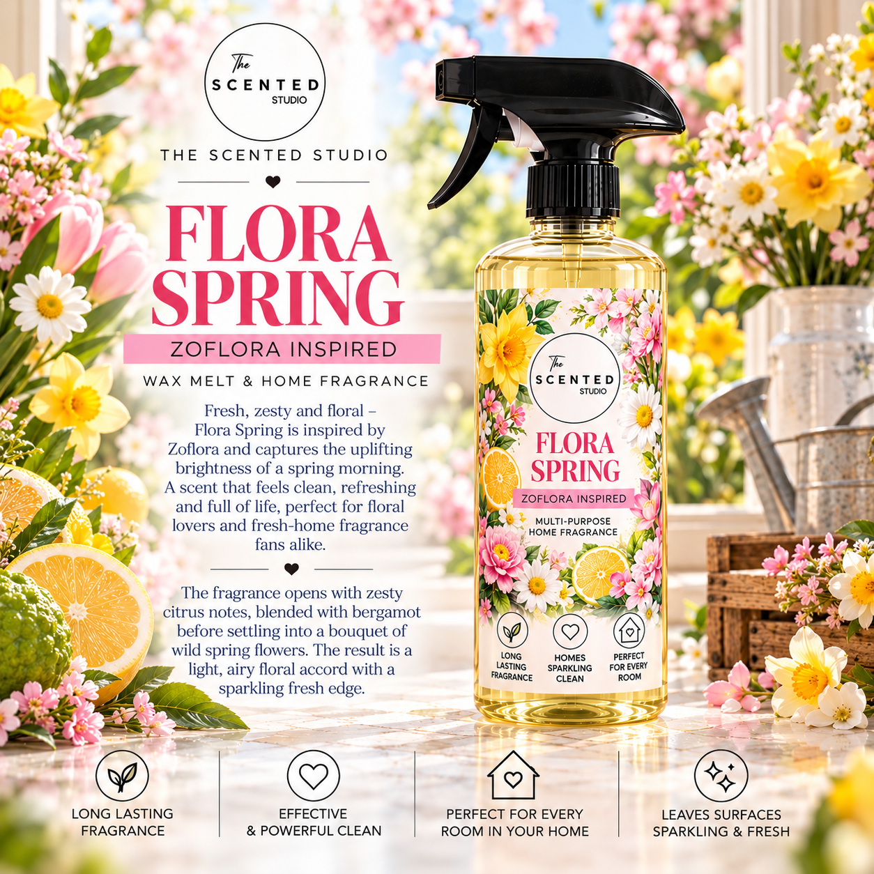 Flora Spring Wax Melt – Zoflora Inspired Floral Fragrance