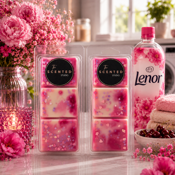 Lenny Ruby Luxe Wax Melt & Home Fragrance – Lenor Inspired Fruity Floral Laundry Scent