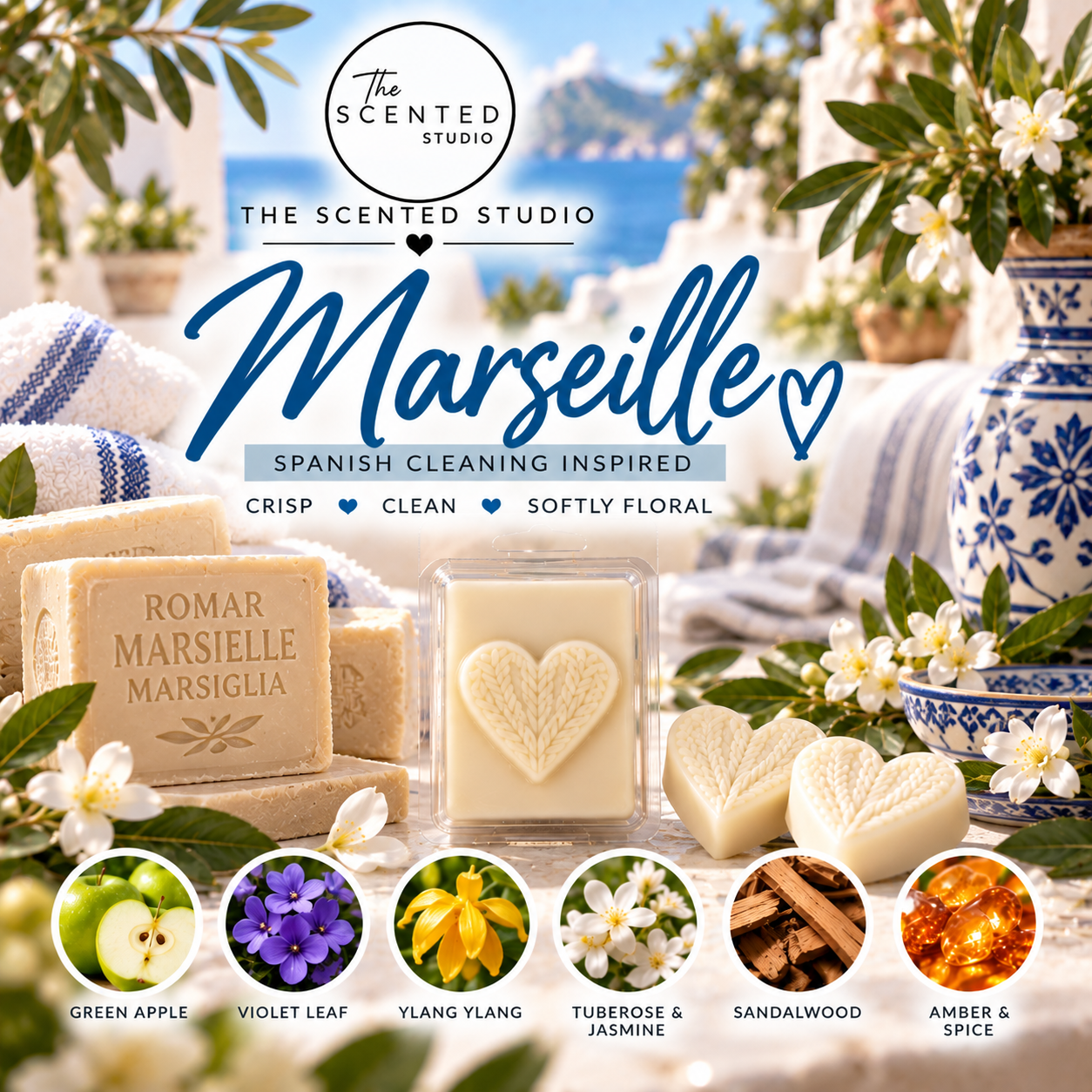 Marseille Wax Melt – Spanish Cleaning Inspired Soap Fragrance