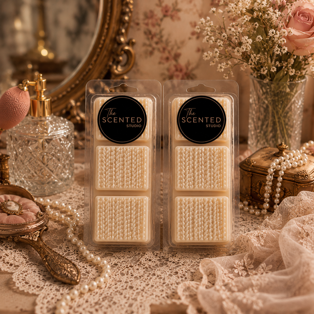 Grandma’s Dressing Room Wax Melt & Room Spray | Powdery Rose & Vanilla