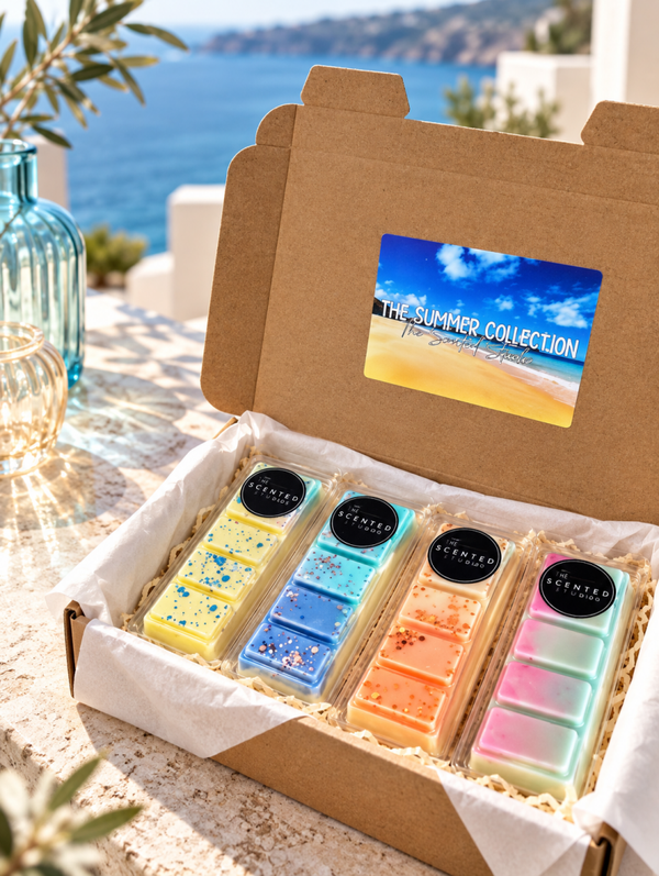 Summer Scents Wax Melt Gift Box – 4 Snap Bars (Eco Soy Wax)