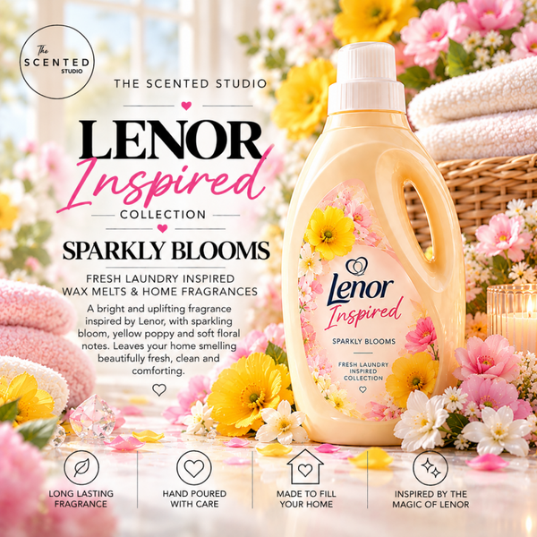 Lenny Sparkly Blooms Wax Melt & Home Fragrance – Lenor Inspired Sparkling Bloom & Yellow Poppy Laundry Scent