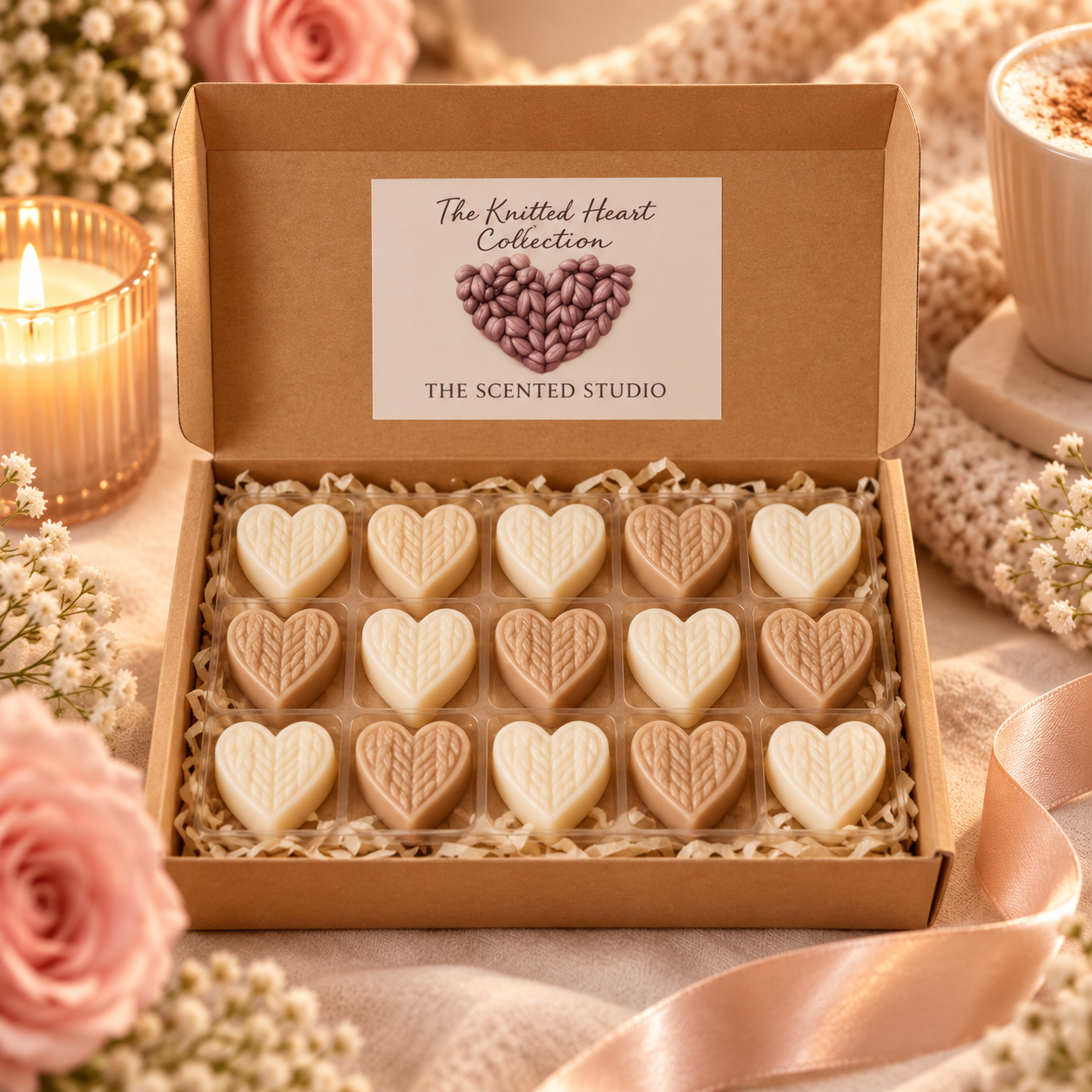 Half Price! Gift Box with 20 Wax Knitted Clamshells
