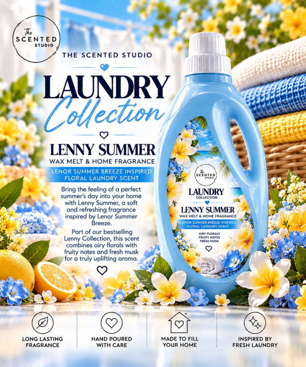 Lenny Summer Wax Melt & Home Fragrance – Lenor Summer Breeze Inspired Floral Laundry Scent