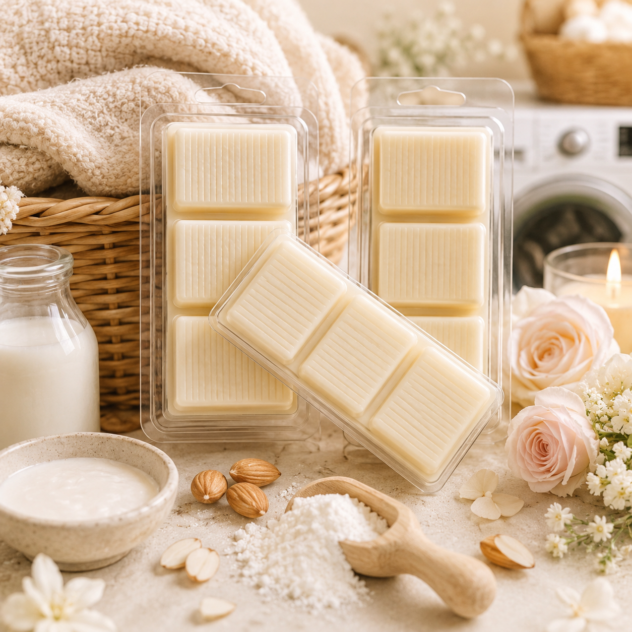 Caring Freshness & Milk Musk Wax Melt – Fairy Inspired Laundry Scent Booster Blend
