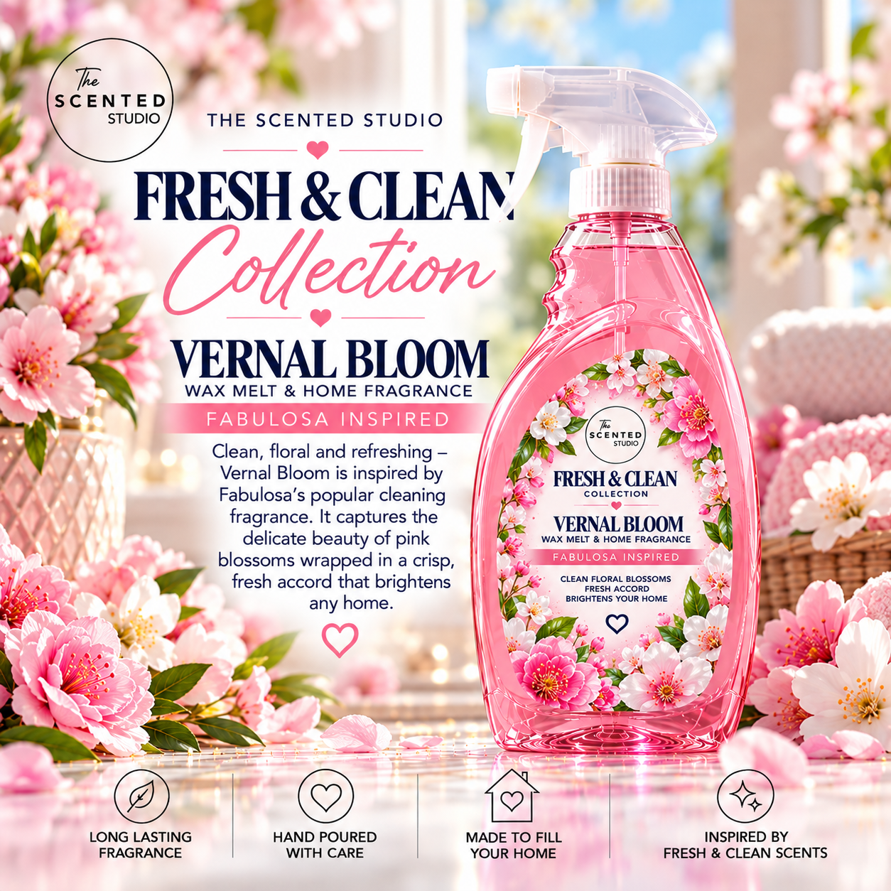 Vernal Bloom Wax Melt – Fabulosa Inspired Fresh Floral Fragrance
