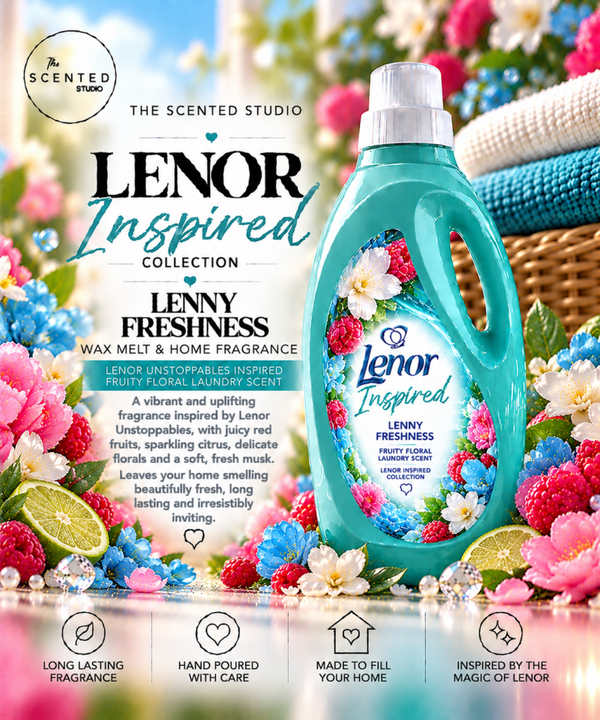 Lenny Freshness Wax Melt & Home Fragrance – Lenor Unstoppables Inspired Fruity Floral Laundry Scent