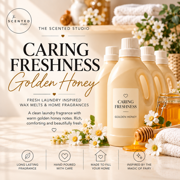 Caring Freshness & Golden Honey Wax Melt – Fairy Inspired Laundry Scent Booster Blend