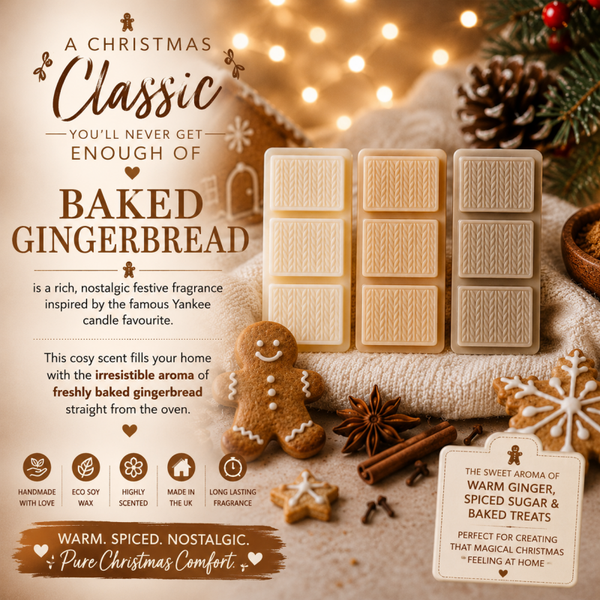 Baked Gingerbread – Warm Spiced Cookie Christmas Scent (Yankee Inspired)