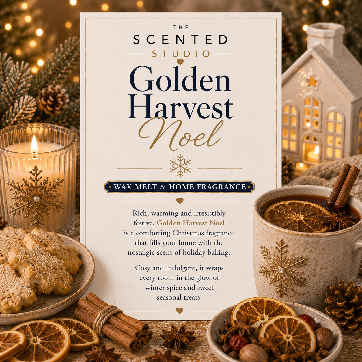 Golden Harvest Noel – Spiced Orange & Christmas Bakery Fragrance