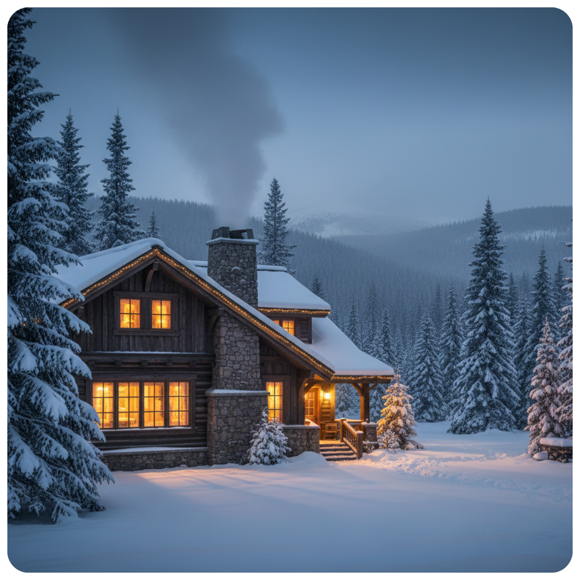 Snowkissed Lodge – Pine, Winter Fruits & Amber Wax Melts & Home Fragrance