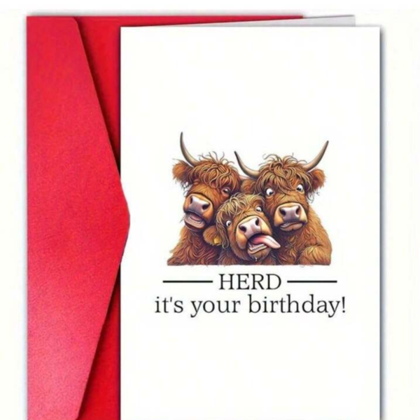 Herd it's your birthday card