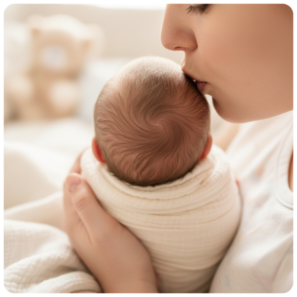 Newborn kisses Johnson's Baby Shampoo