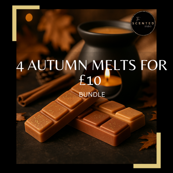 4 Autumn Wax Melts for £10 – Cosy Seasonal Scents