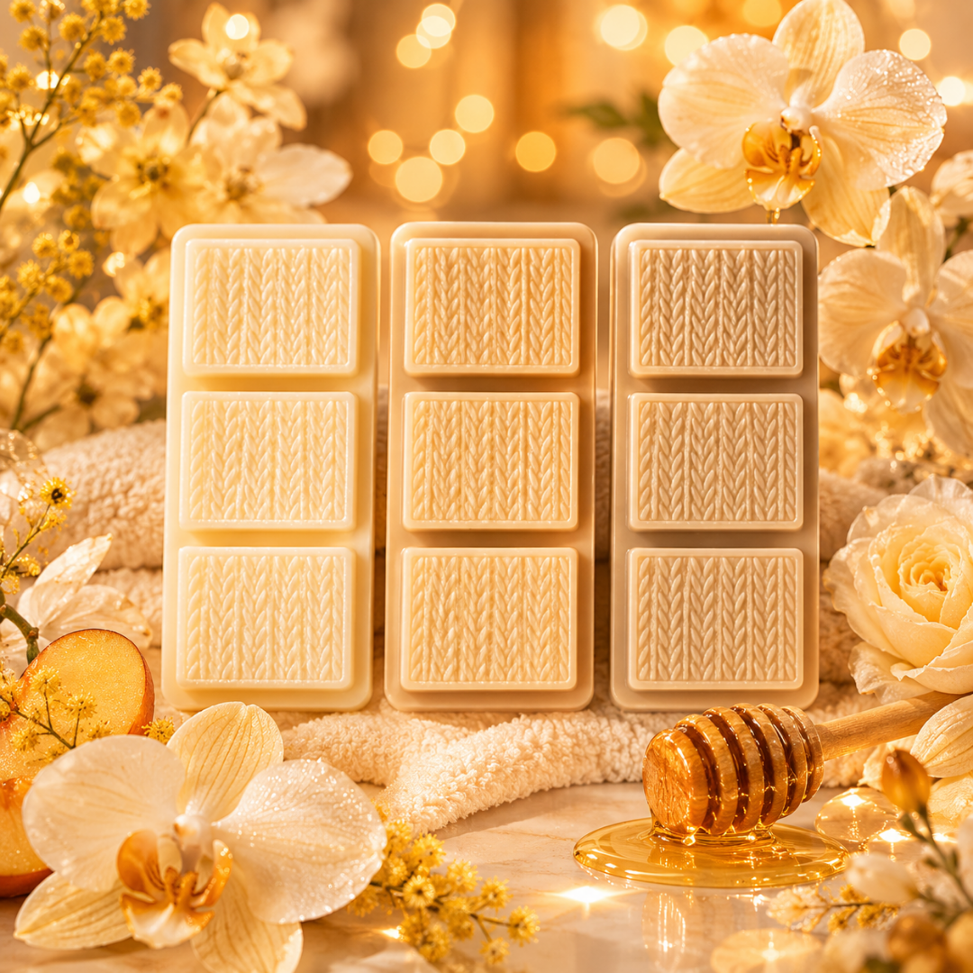 Lenny Sun Shimmer Gold Orchid Wax Melt & Home Fragrance – Lenor Inspired Laundry Scent
