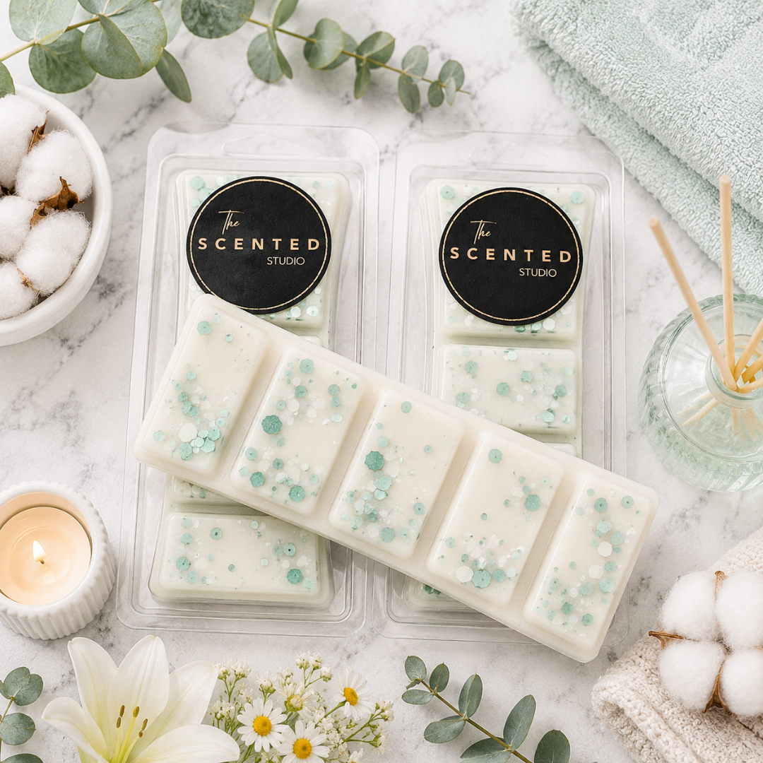 Eucalyptus & Cotton Wax Melt – Fresh Clean Floral Fragrance