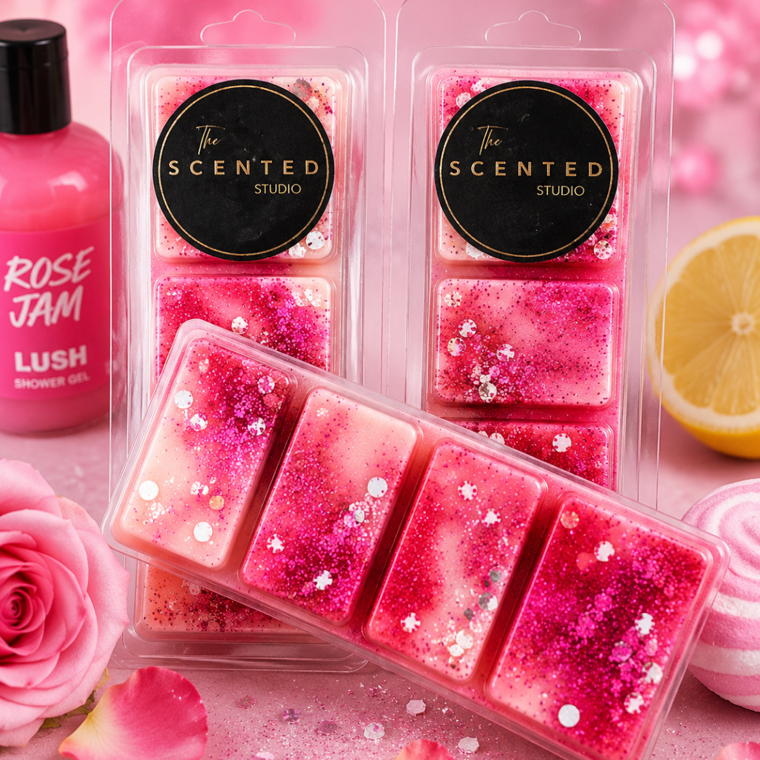 Jammy Rose Wax Melt – LUSH Inspired Fruity Floral Scent