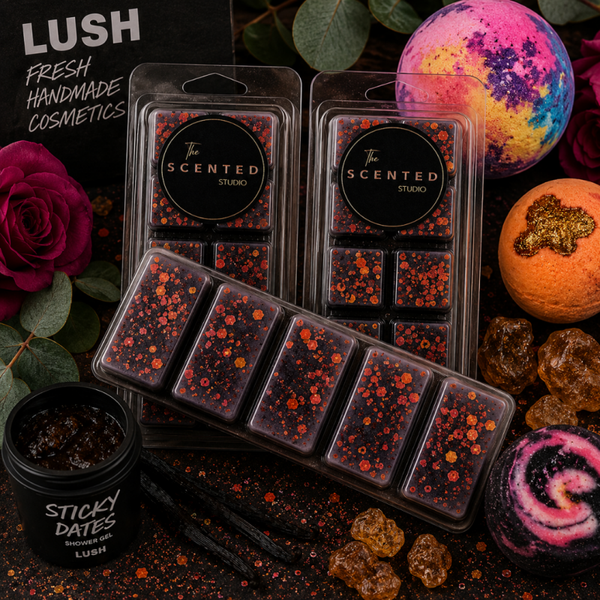 Sticky Icky Wax Melt & Home Fragrance – LUSH Inspired Sweet Sandalwood & Caramelised Raisins