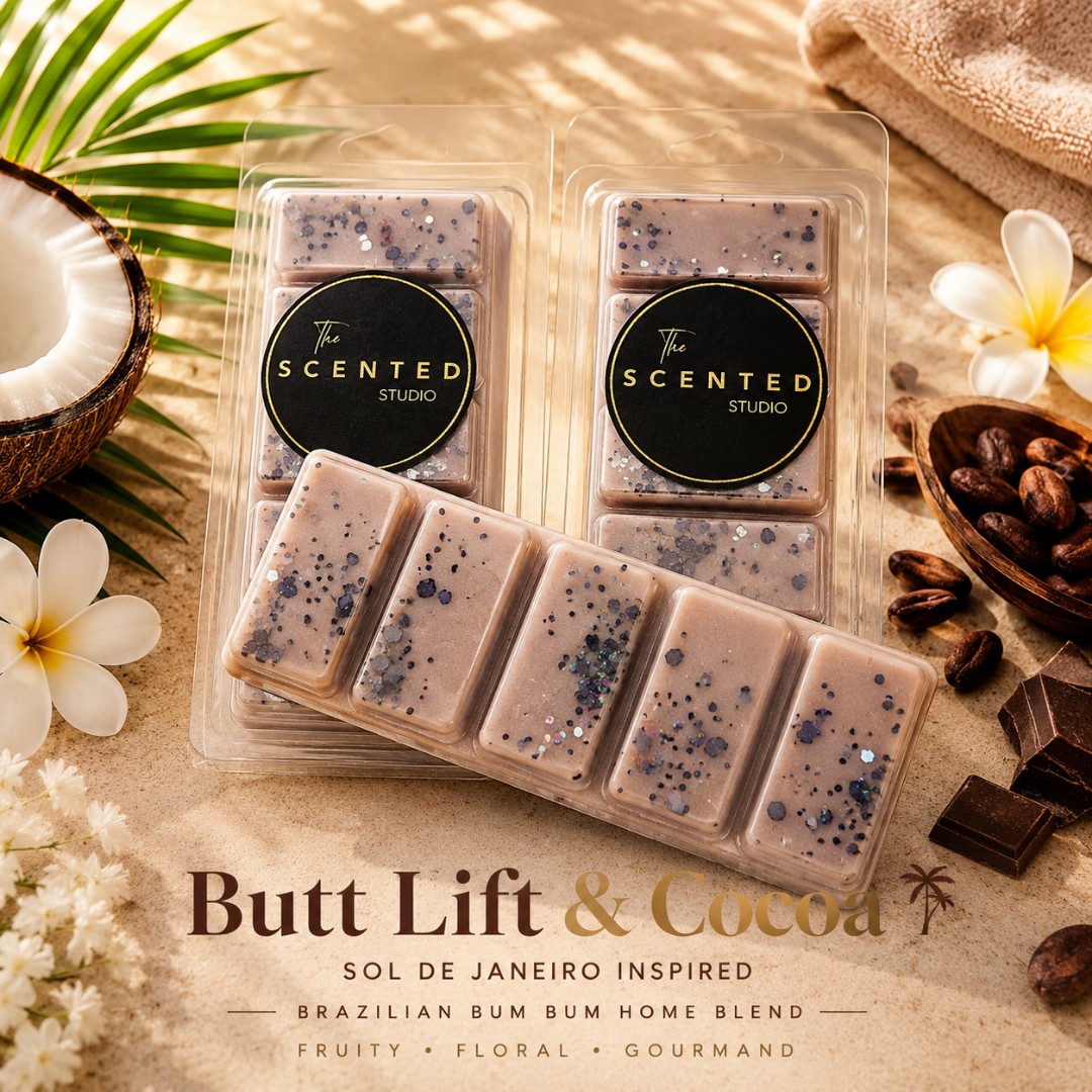 Butt Lift & Cocoa Wax Melt – Brazilian Bum Bum Inspired Home Blend
